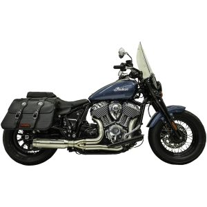 Avgassystem 2-into-1 Ripper Super Bike Svart Rostfritt Stål BASSANI XHAUST