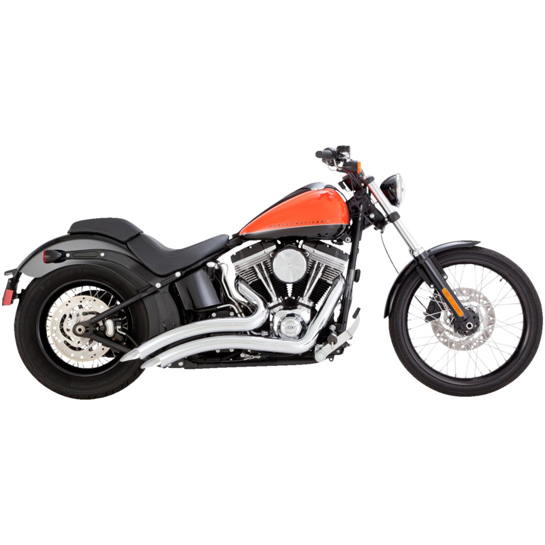 Avgassystem 2-into-2 Big Radius Krom VANCE & HINES Ljuddämpare – bild 2