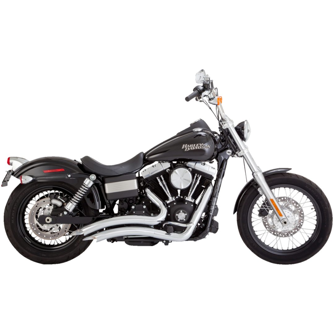 Avgassystem 2-into-2 Big Radius Krom VANCE & HINES Ljuddämpare – bild 2