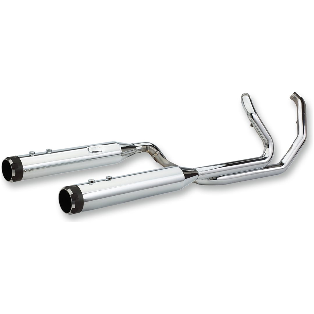 Avgassystem El Dorado Dual Svart Rostfritt Stål S&S Cycle Ljuddämpare – bild 2