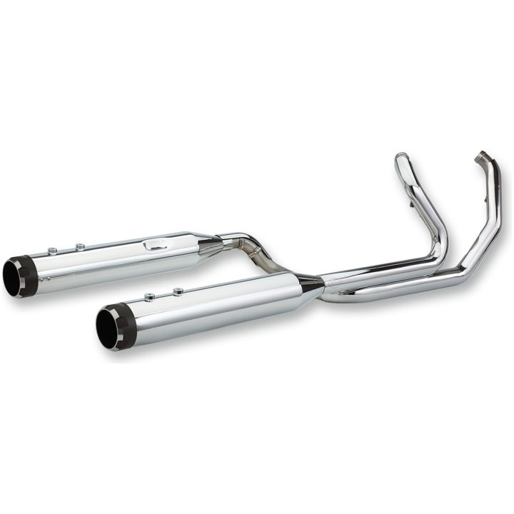 Avgassystem El Dorado Dual Svart Rostfritt Stål S&S Cycle Ljuddämpare – bild 2