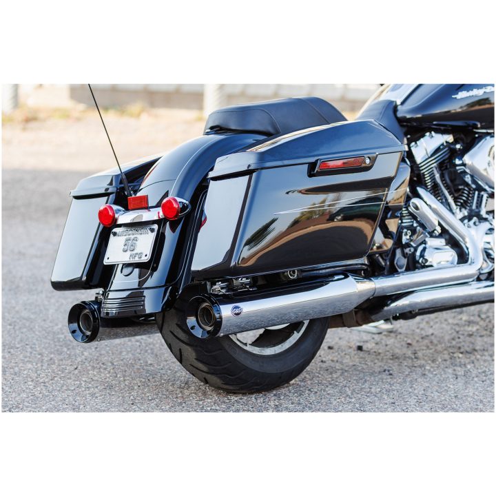Avgassystem Gnx Slip-on Krom/Silver/Svart S&S Cycle Ljuddämpare – bild 2
