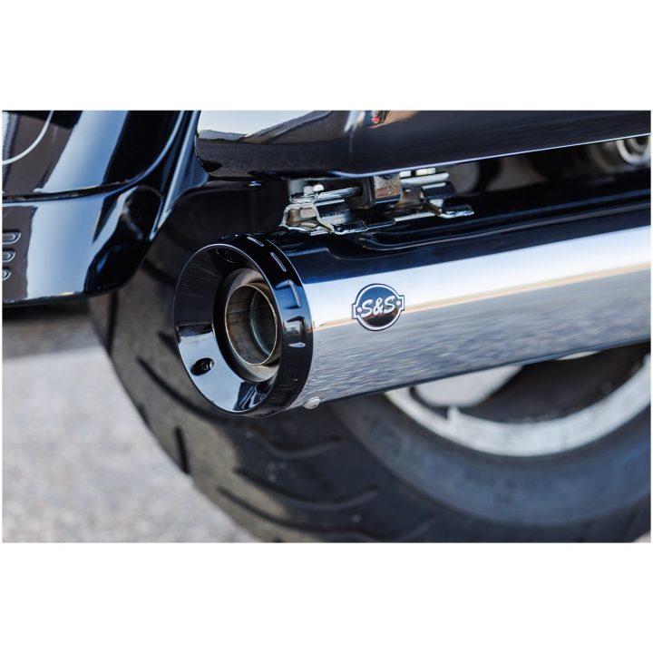 Avgassystem Gnx Slip-on Krom/Silver/Svart S&S Cycle Ljuddämpare – bild 4
