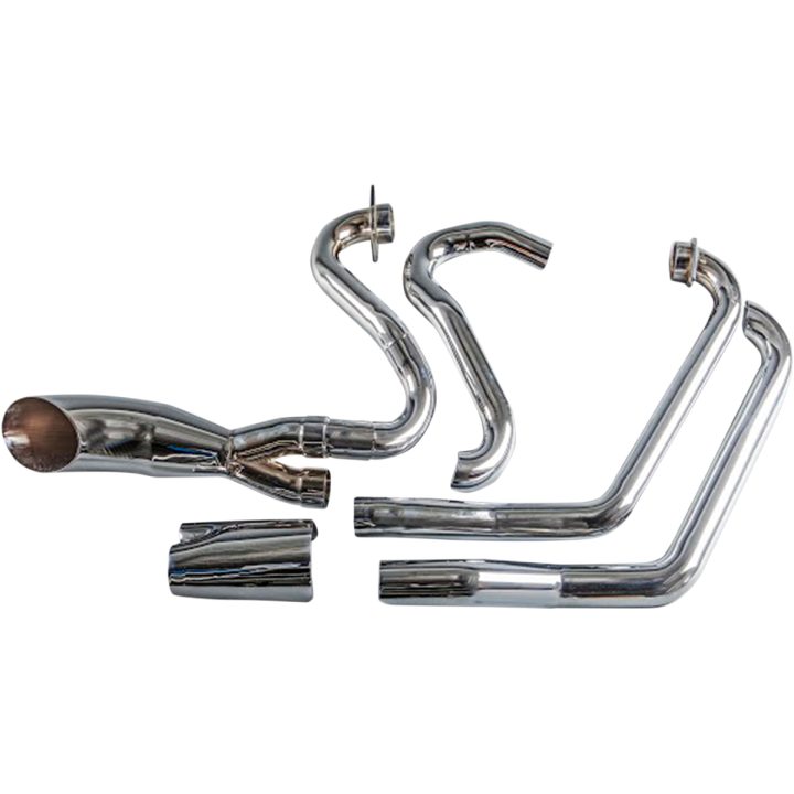 Avgassystem Hot Rod 2:1 Svart Rostfritt Stål TRASK EXHAUST 2:1VIC W/BG SUP C – bild 2