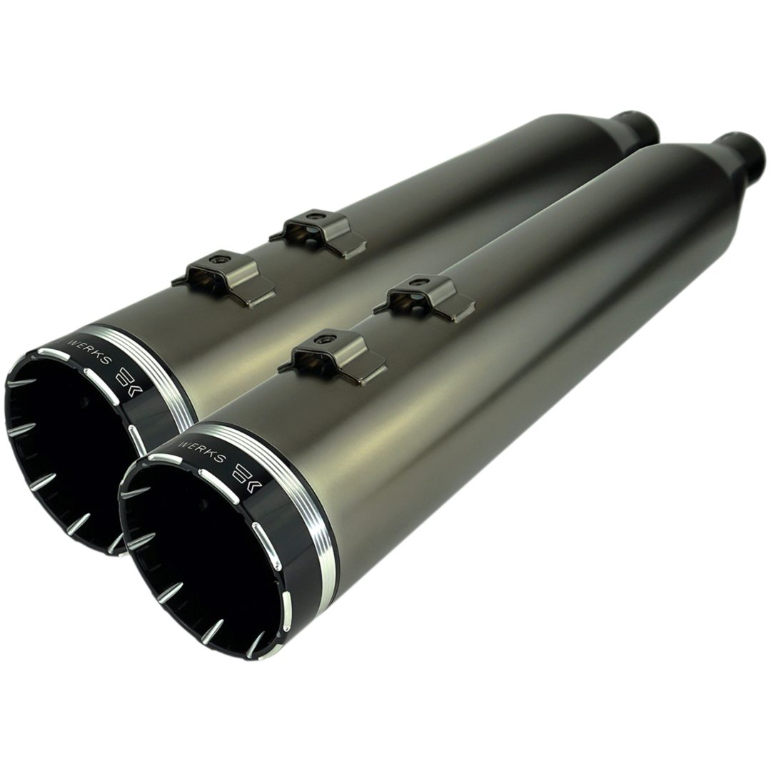 Avgassystem Hp-plus 4.5" Slip-on Satin/smoked Krom KHROME WERKS