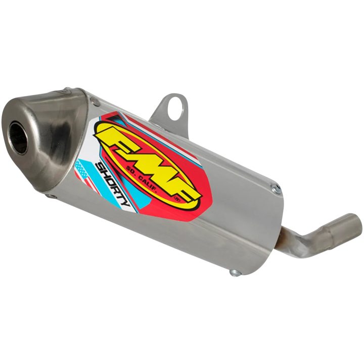 Avgassystem Powercore 2 Shorty Dämpare Naturfärgad Aluminium FMF Ljuddämpare – bild 2