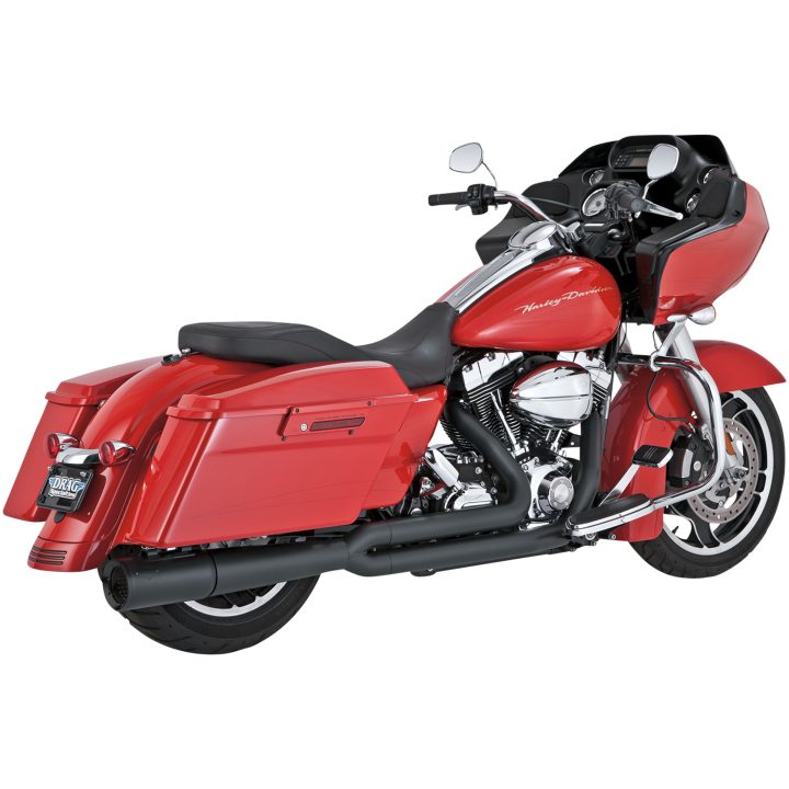 Avgassystem Pro Pipe 2-into-1 Svart Mildstål VANCE & HINES Ljuddämpare – bild 7