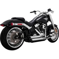 Avgassystem Shortshots Staggered Svart/Matt Mildstål VANCE & HINES