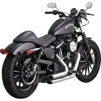 Avgassystem Shortshots Staggered Svart/Matt Mildstål VANCE & HINES