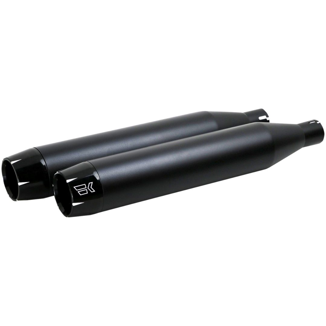 Avgassystem Slip-on 3-1/2" Softail Shredder Svart KHROME WERKS