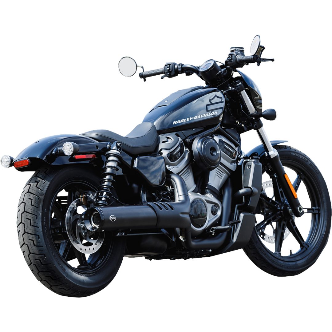 Avgassystem Slip-on 4-1/2 Grand National Svart S&S Cycle Ljuddämpare – bild 8