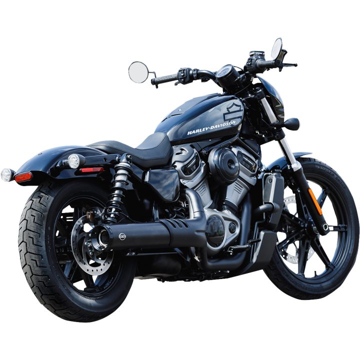 Avgassystem Slip-on 4-1/2 Grand National Svart S&S Cycle Ljuddämpare – bild 8