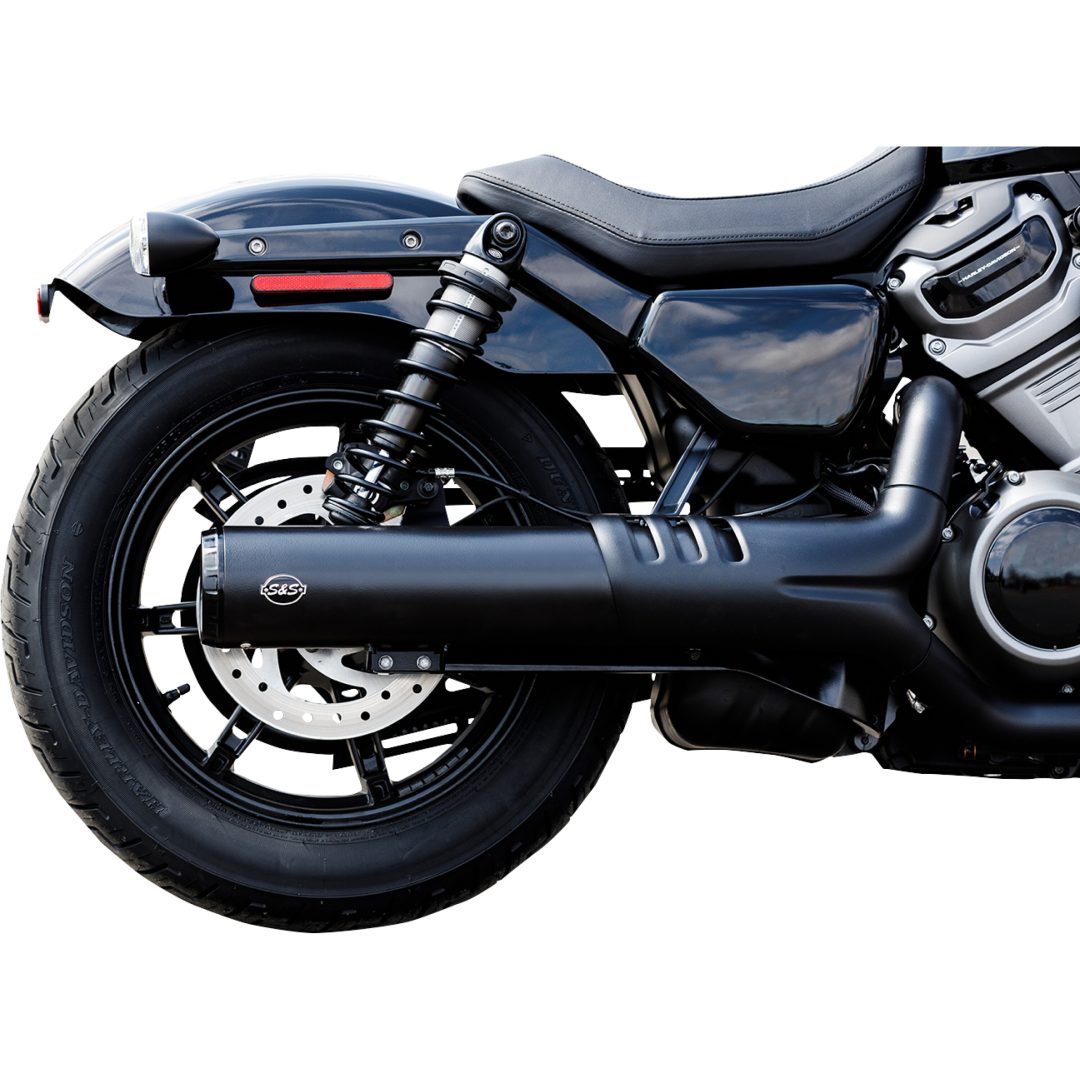 Avgassystem Slip-on 4-1/2 Grand National Svart S&S Cycle Ljuddämpare – bild 4