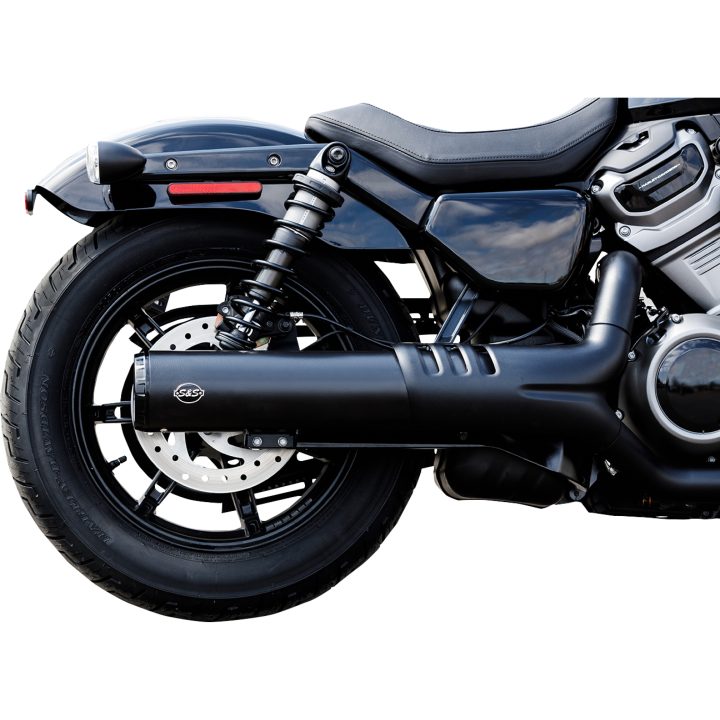 Avgassystem Slip-on 4-1/2 Grand National Svart S&S Cycle Ljuddämpare – bild 4