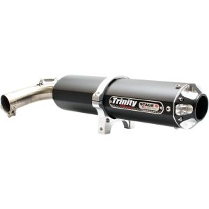 Avgassystem Slip-on 5 Stage Svart/Brushed/Cerakote TRINITY RACING