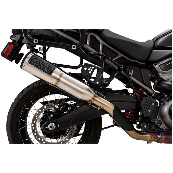 Avgassystem Slip-on Adventure Hi-output 450 Svart Rostfritt Stål VANCE HINES Ljuddämpare – bild 7