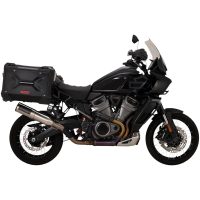 Avgassystem Slip-on Adventure Hi-output 450 Svart Rostfritt Stål VANCE HINES