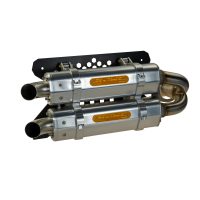 Avgassystem Slip-on Apx Aluminium/Anodiserad/Klar RJWC POWERSPORTS