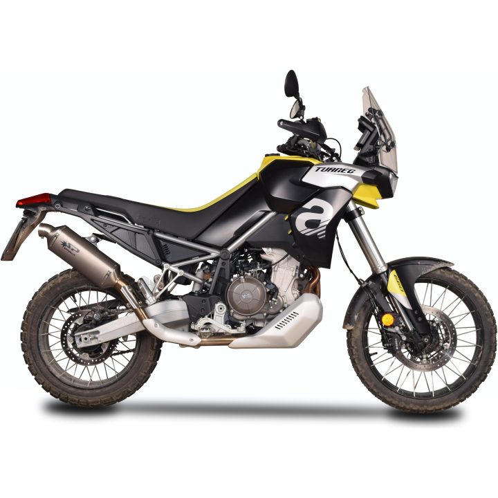 Avgassystem Slip-on Dakar Polerad/Titaniumlook SPARK Dämpare – bild 4