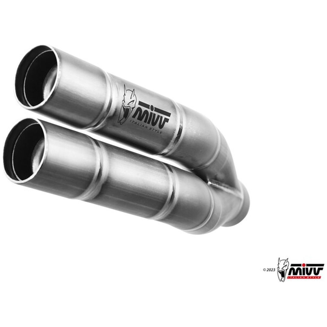 Avgassystem Slip-On Double-Gun Rostfritt Stål MIVV