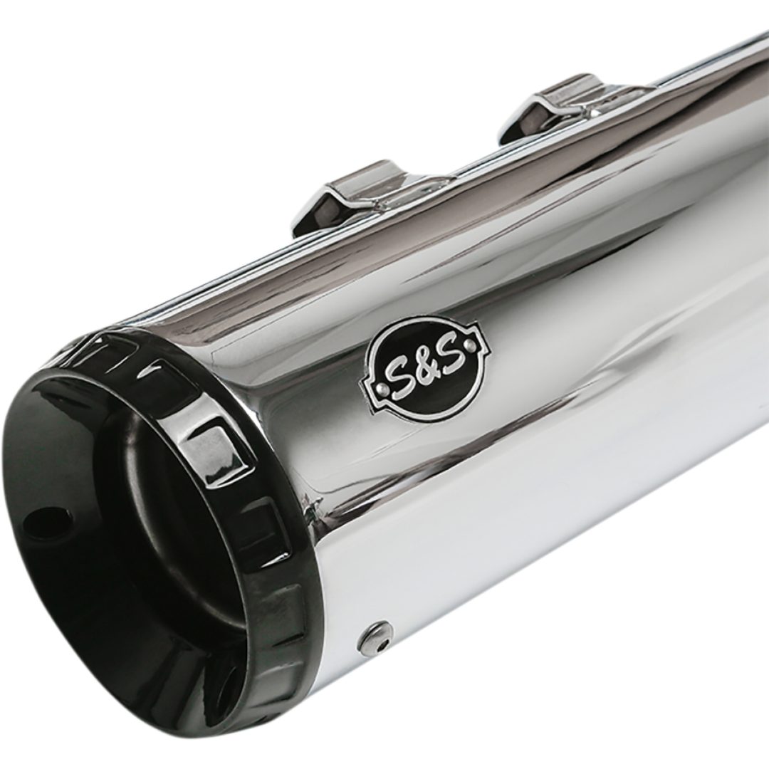 Avgassystem Slip-on Gnx Svart/Krom S&S Cycle Ljuddämpare – bild 2