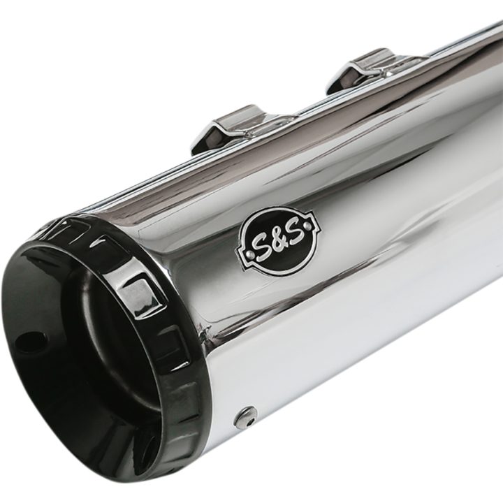 Avgassystem Slip-on Gnx Svart/Krom S&S Cycle Ljuddämpare – bild 2