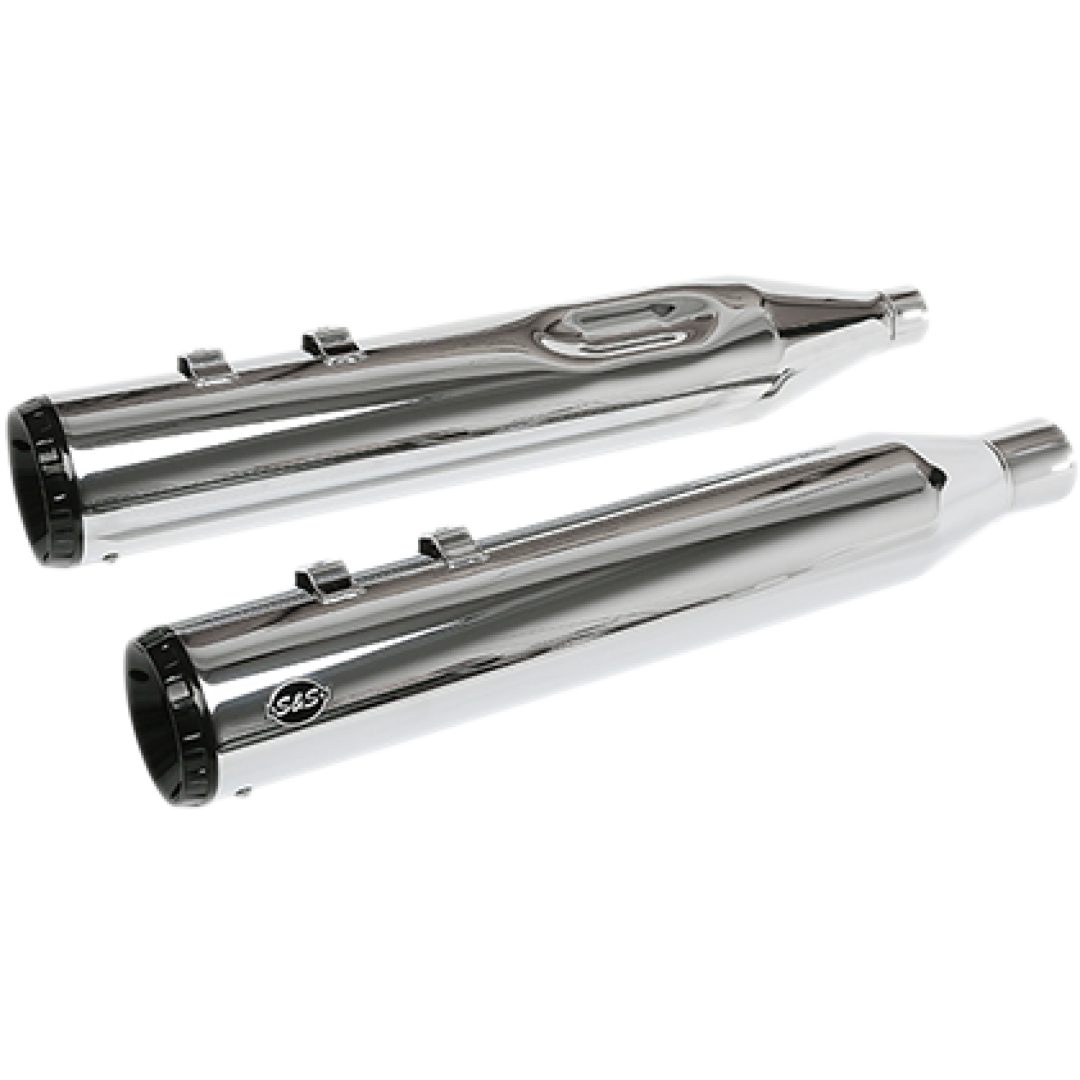 Avgassystem Slip-on Gnx Svart/Krom S&S Cycle Ljuddämpare
