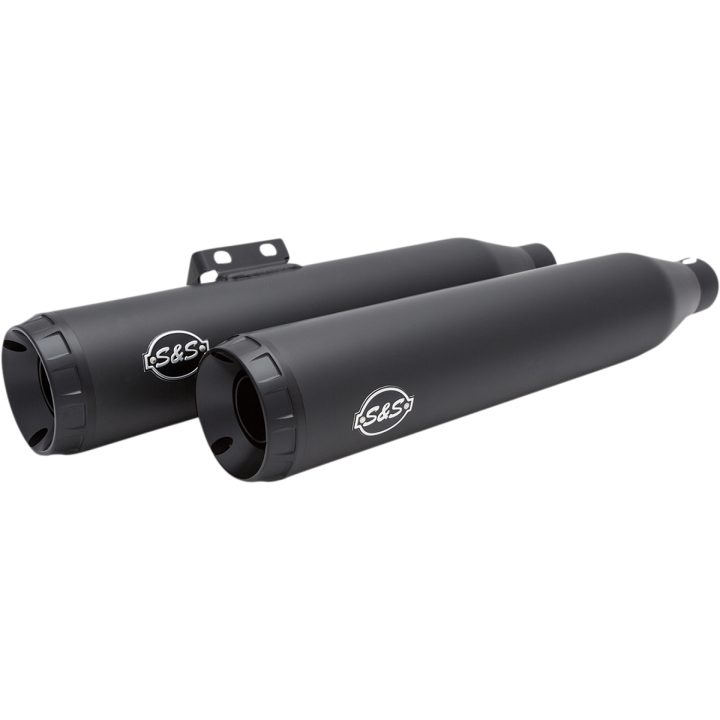 Avgassystem Slip-on Grand National 50 State Svart/Guardian/Keramik S&S Cycle Ljuddämpare – bild 2