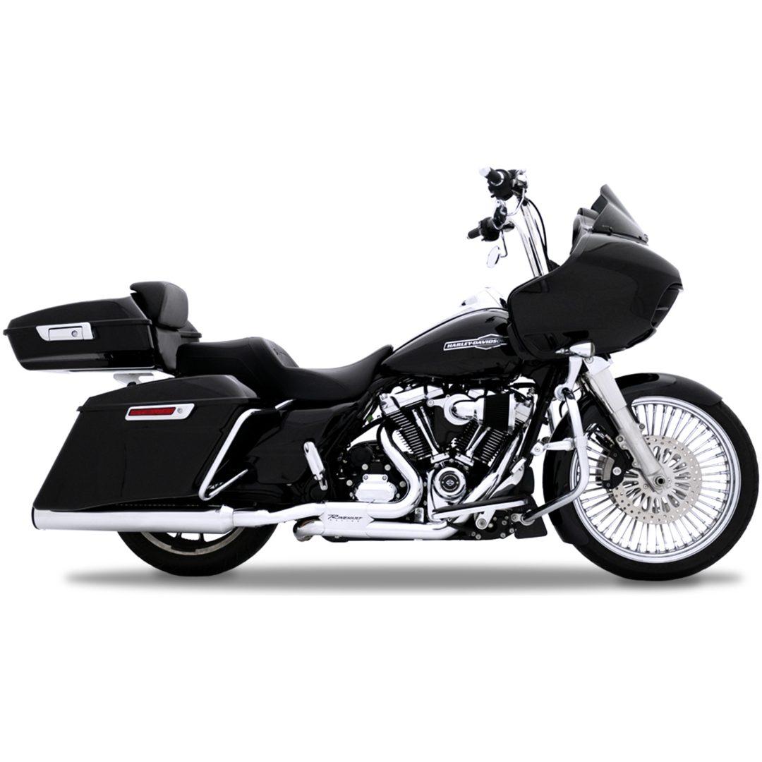 Avgassystem Slip-on Hp45 Xl Guld/Krom RINEHART RACING Ljuddämpare