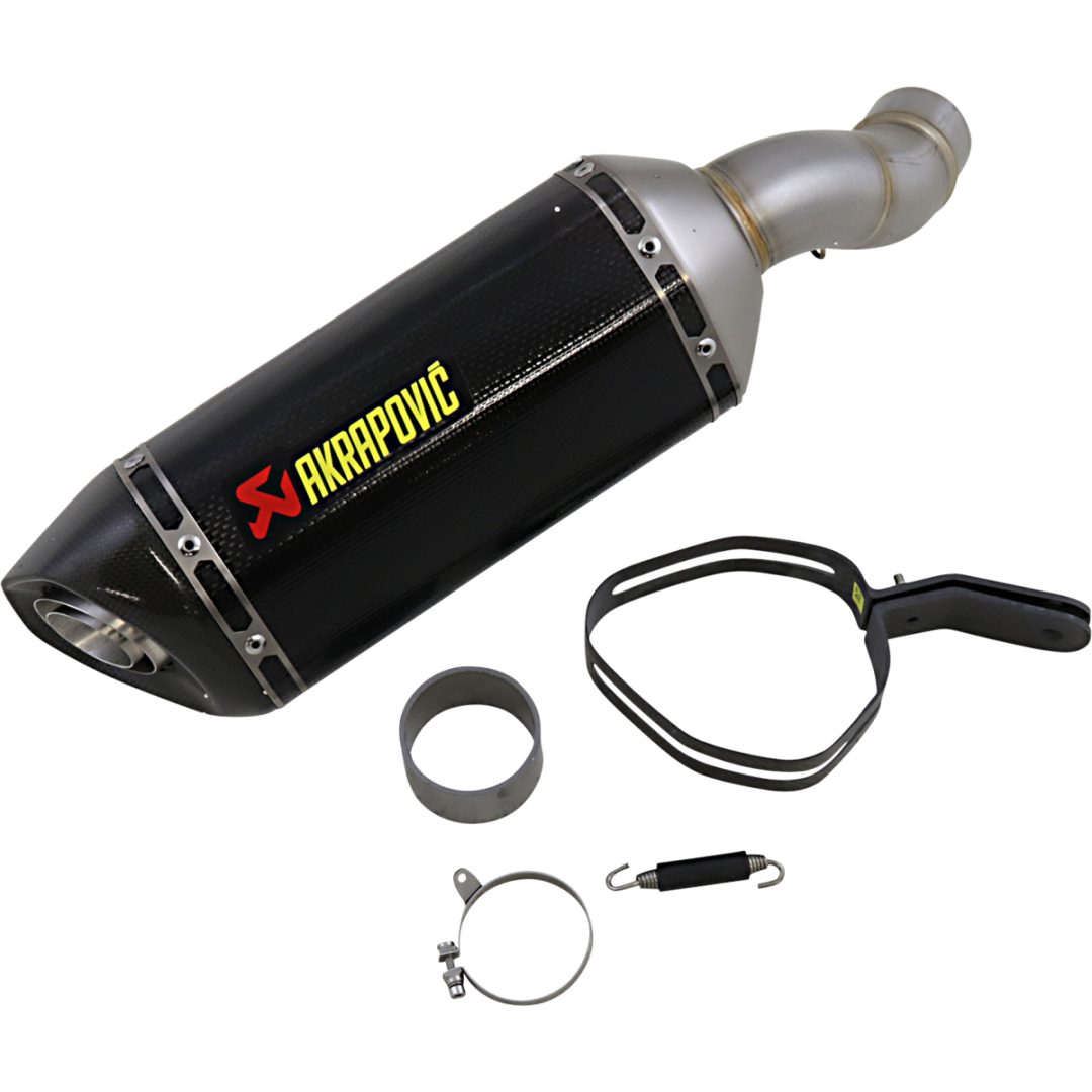 Avgassystem Slip-On Line Kolfiber Akrapovic Ljuddämpare