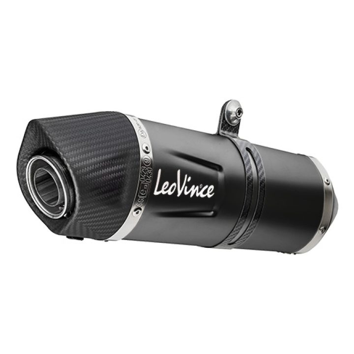 Avgassystem Slip-on Lv One Evo Black Edition Svart/Matt LEOVINCE Ljuddämpare – bild 3