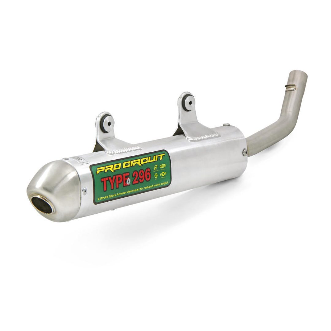 Avgassystem Slip-on Rostfritt Stål Type 296 Spark Arrestor Silencers PRO CIRCUIT MUFFLER 296 SA BETA 300