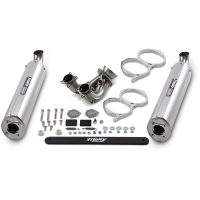 Avgassystem Slip-on Stage 5 Silver/Borstad Aluminium/Rostfritt Stål TRINITY RACING