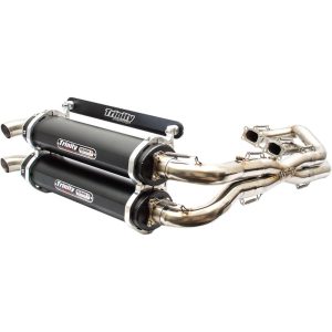 Avgassystem Stage 5 Dual Svart/Brushed/Cerakote® TRINITY RACING