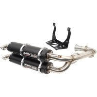 Avgassystem Stage 5 Dual Svart/Brushed/Cerakote® TRINITY RACING