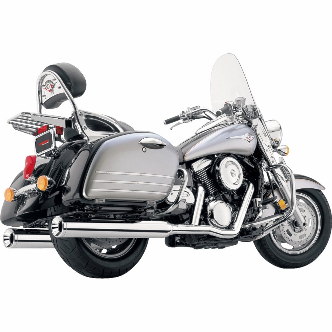 Avgassystem True Dual Svart Stål BASSANI XHAUST EXHAUST TD 15/16 NOMAD