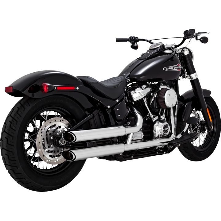 Avgassystem Twin Slash Slip-on Krom VANCE & HINES Ljuddämpare – bild 2