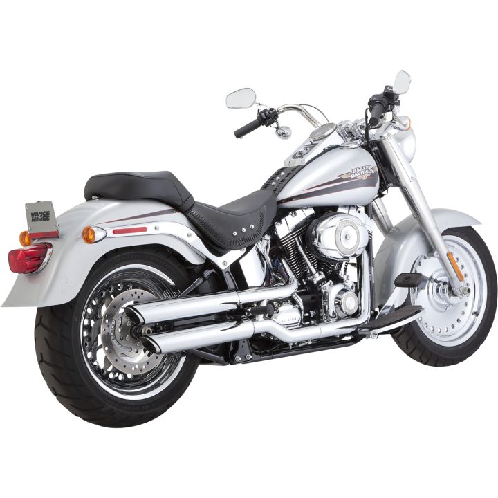 Avgassystem Twin Slash Slip-on Krom VANCE & HINES Ljuddämpare – bild 3