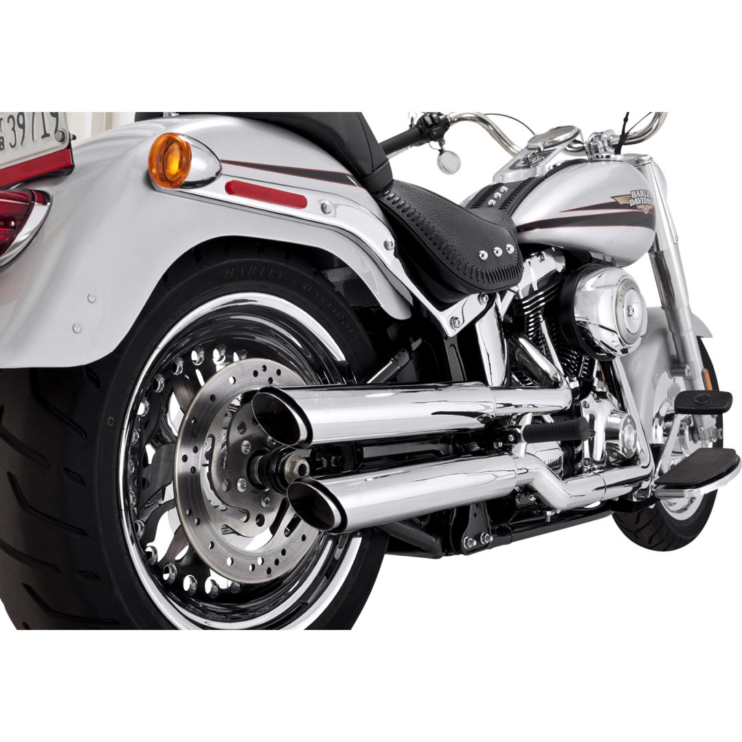 Avgassystem Twin Slash Slip-on Krom VANCE & HINES Ljuddämpare – bild 2