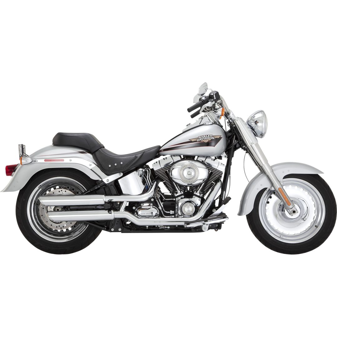 Avgassystem Twin Slash Slip-on Krom VANCE & HINES Ljuddämpare