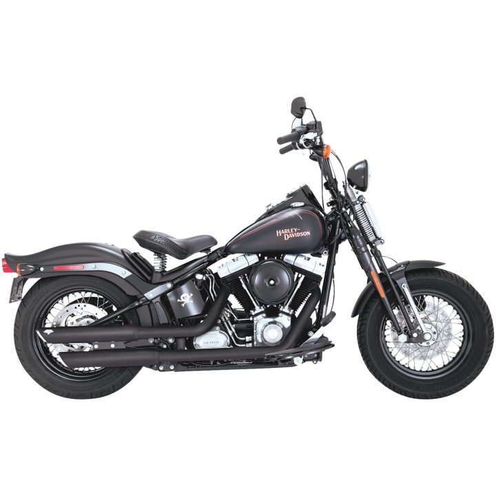 Avgassystem Twin Slash Slip-on Krom VANCE & HINES Ljuddämpare – bild 3