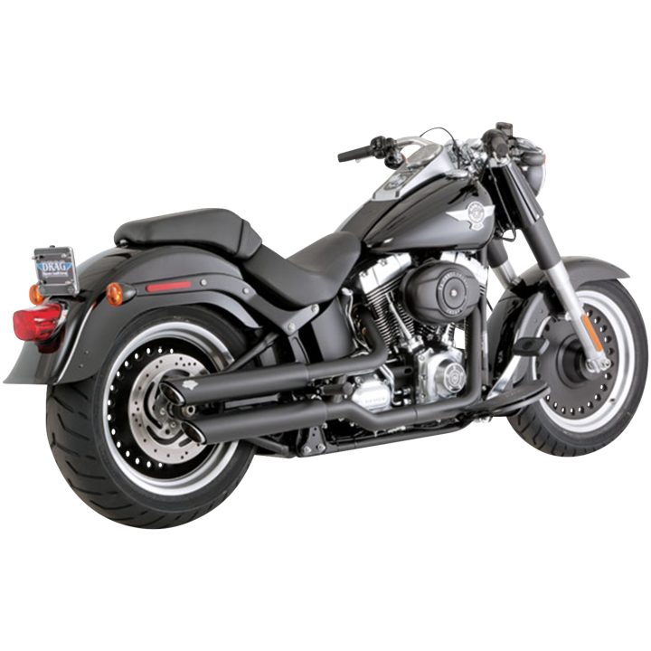 Avgassystem Twin Slash Slip-on Krom VANCE & HINES Ljuddämpare – bild 2