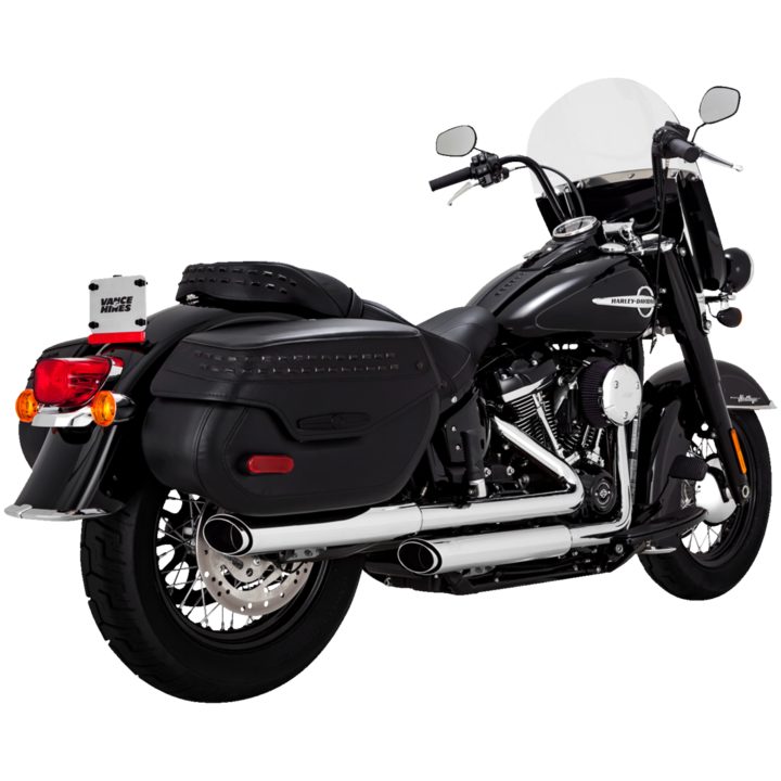 Avgassystem Twin Slash Slip-on Krom VANCE & HINES Ljuddämpare – bild 2