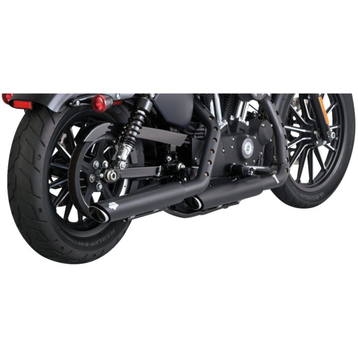 Avgassystem Twin Slash Slip-on Krom VANCE & HINES Ljuddämpare – bild 2