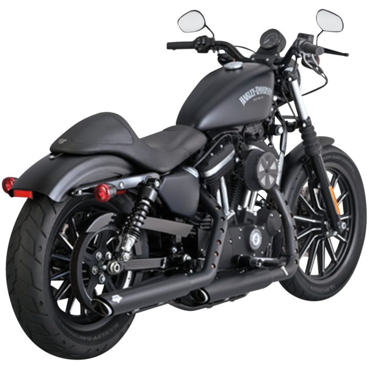 Avgassystem Twin Slash Slip-on Krom VANCE & HINES Ljuddämpare – bild 3