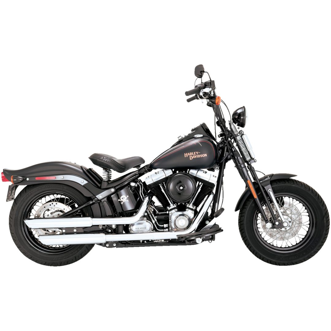 Avgassystem Twin Slash Slip-on Krom VANCE & HINES Ljuddämpare – bild 2