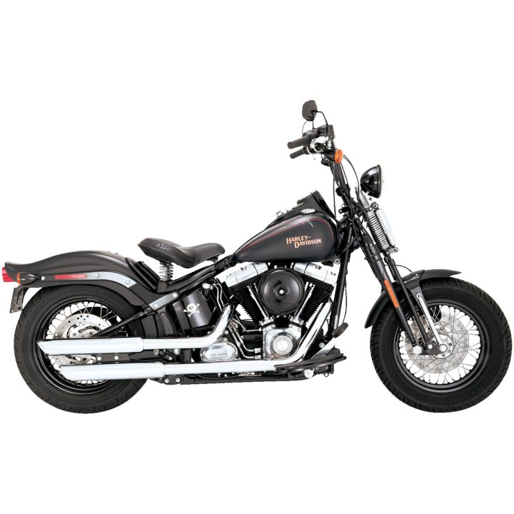 Avgassystem Twin Slash Slip-on Krom VANCE & HINES Ljuddämpare – bild 2
