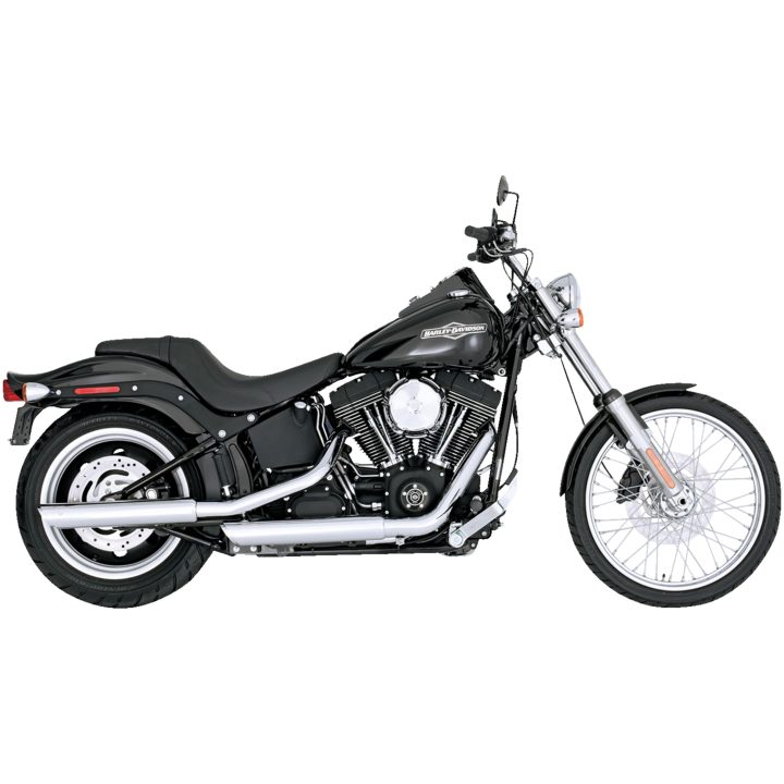 Avgassystem Twin Slash Slip-on Krom VANCE & HINES Ljuddämpare – bild 2