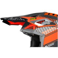 Aviator 3 Skärm Wave orange krom Airoh