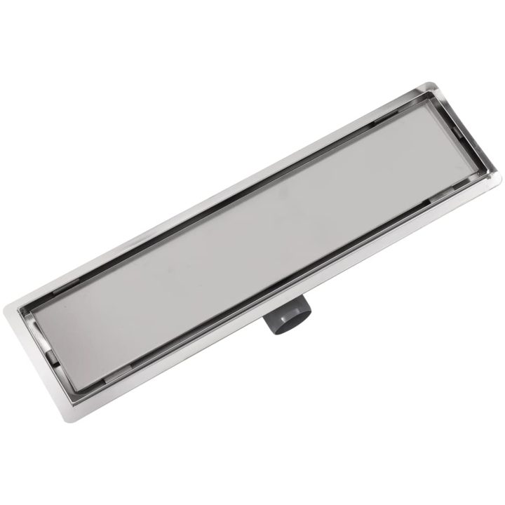 Avlång golvbrunn 530x140 mm rostfritt stål vidaXL 53 x 14 cm – bild 3